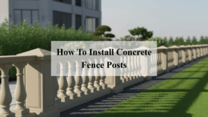 Concrete fence post installation guide