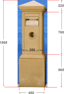 Gate Post Letterbox - 1A