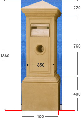 Gate Post Letterbox - 1B