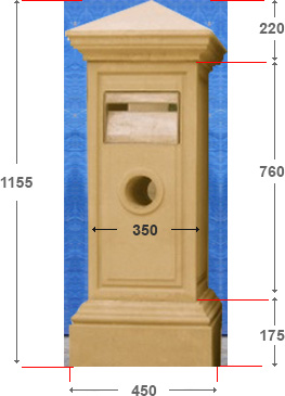 Gate Post Letterbox - 1C