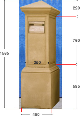 Gate Post Letterbox - 2A