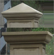 PIER CAPS, PYRAMID CAPS